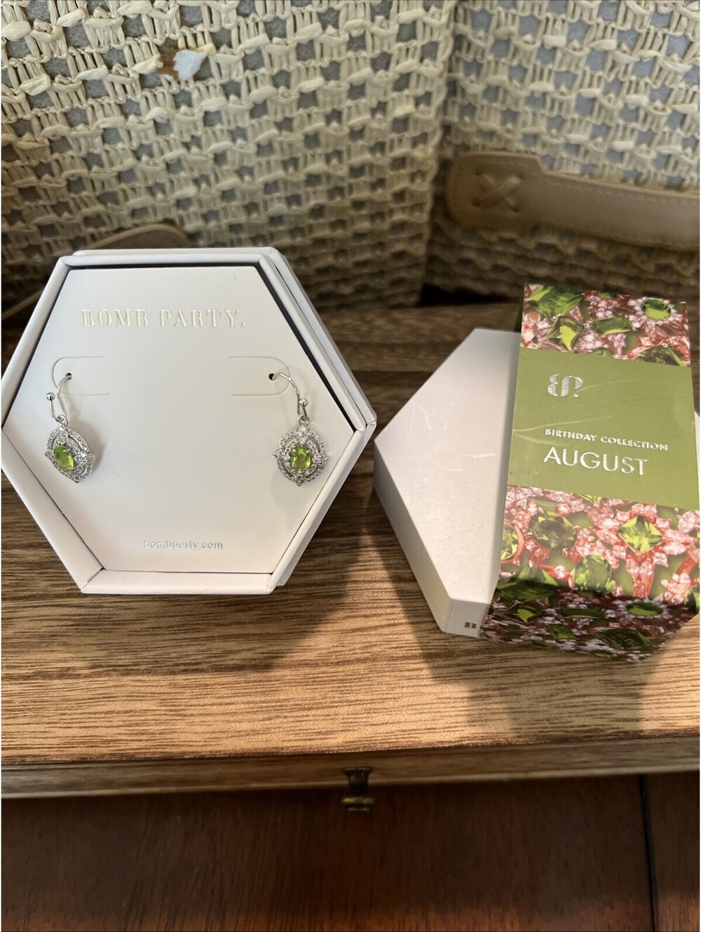 Bomb Party August Birthday Collection. Endless Devotion. Lab Created Peridot.